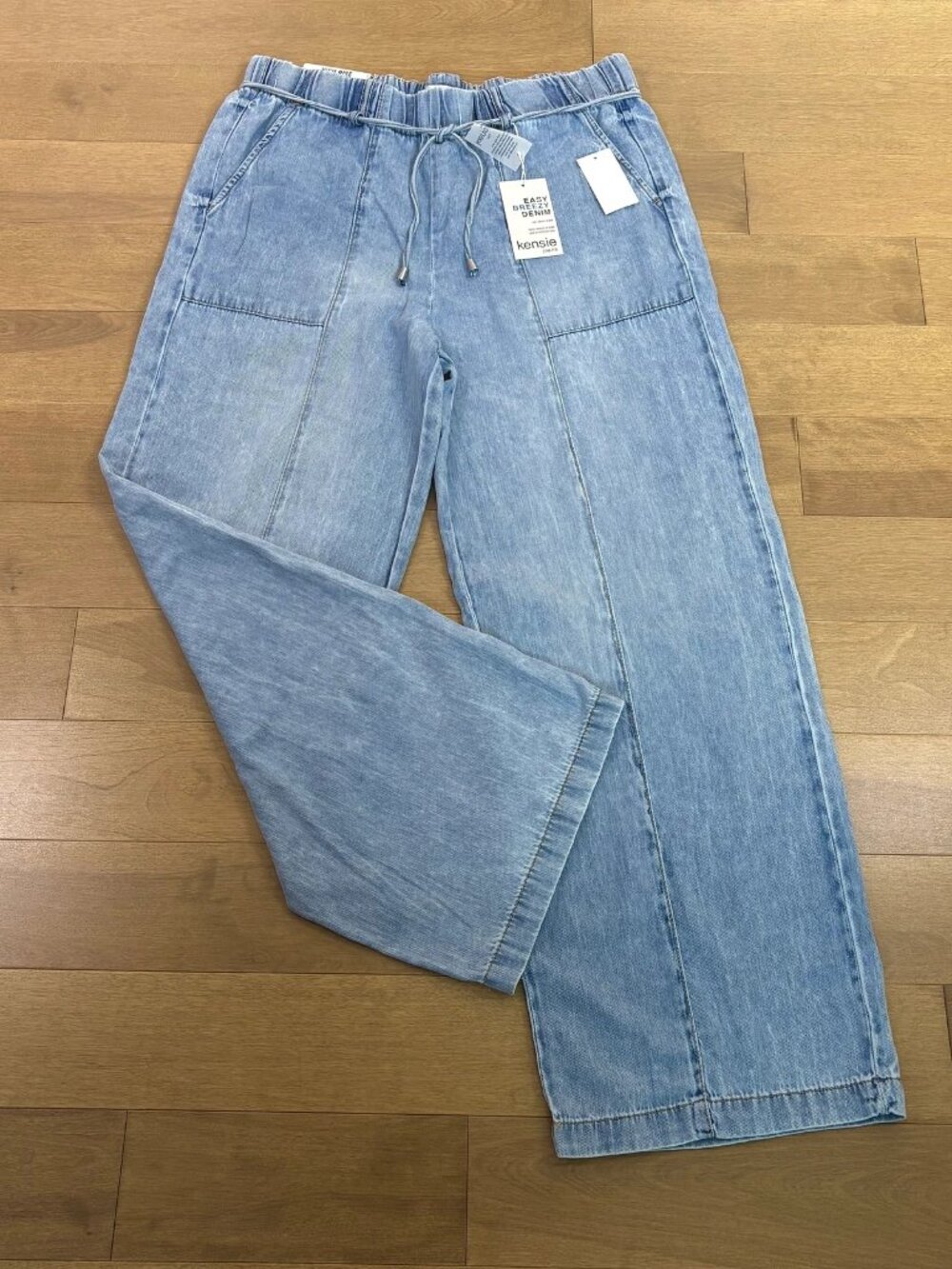 KENZIE  women's wide-leg jeans